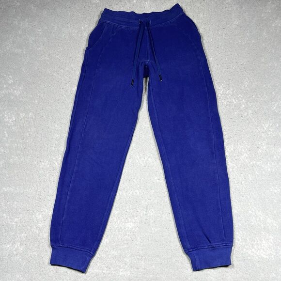 Lululemon Scuba Jogger Size 2 HR High Rise Relaxed Psychic Blue Sweatpants - Picture 1 of 13